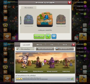 Cv15 Semi Full Id Virgem 6 paisagens 17 Skins Ñ Cv14 Cv13 - Clash of Clans
