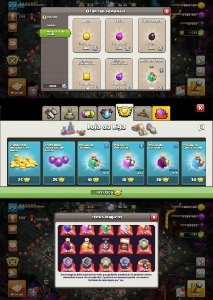Cv15 Semi Full Id Virgem 6 paisagens 17 Skins Ñ Cv14 Cv13 - Clash of Clans