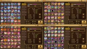 Summoners War G1/C3 Xiana Seara Tiana Gany Hathor Bastet