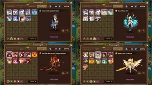 Summoners War G1/C3 Xiana Seara Tiana Gany Hathor Bastet