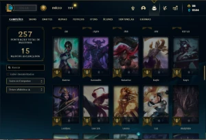 Unranked com 85 Champs e 28 Skins - League of Legends LOL