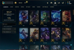 Unranked com 85 Champs e 28 Skins - League of Legends LOL