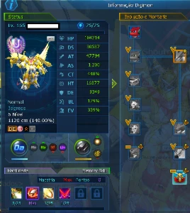 Conta LA-Omega com SM boa - Digimon Masters Online DMO