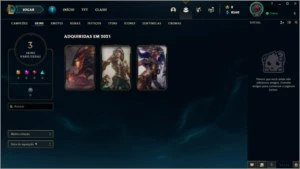 Conta LoL, Platina IV, 62% de WR - League of Legends
