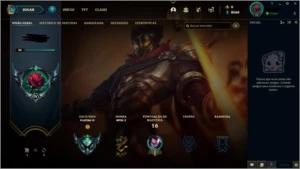 Conta LoL, Platina IV, 62% de WR - League of Legends