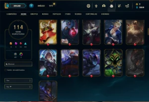 Conta ouro 2 com TODOS os champs e 114 Skin (Criada em 2012) - League of Legends LOL