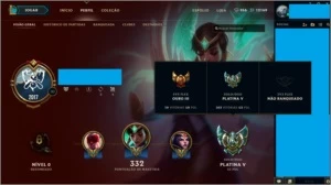 Platina 5 / 74 Campeões / 32 Skins (valendo 28.2k RP) - League of Legends LOL