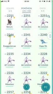 Conta Pokemon Go level 40 Quase Full Pokedex 1490 Pokémons