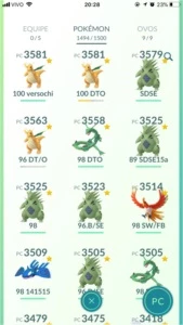 Conta Pokemon Go level 40 Quase Full Pokedex 1490 Pokémons