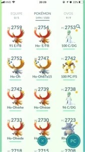 Conta Pokemon Go level 40 Quase Full Pokedex 1490 Pokémons