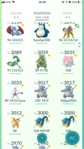 Conta Pokemon Go level 40 Quase Full Pokedex 1490 Pokémons