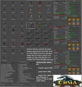 Elite Knight 374 Axe 112/106 - Celebra 20% Loyalty - Tibia