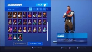 Conta Fortnite. Temporada 4,5,6,7 completa