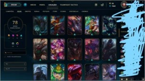 Conta League Of Legends Platina 78 skins (High Quality) LOL