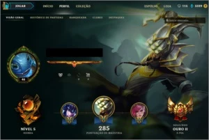 Cont Lol - Ouro 2 - 88 Skins - 74 Camp - NEO PAX SIVIR - League of Legends