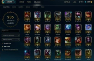 Cont Lol - Ouro 2 - 88 Skins - 74 Camp - NEO PAX SIVIR - League of Legends