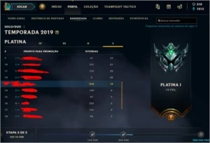 CONTA PLATINA 1 LOL 15 SKINS 48 CHAMPS - League of Legends