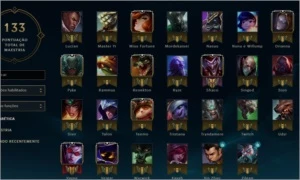 CONTA PLATINA 1 LOL 15 SKINS 48 CHAMPS - League of Legends