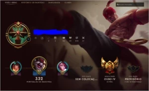 ouro 4 ,41 skins  e 8 paginas de runas - League of Legends LOL