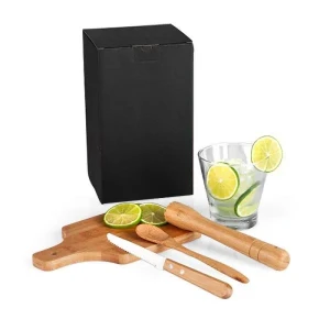 Kit Caipirinha 5 Peças com Caixa - Artesanato e Personalizados