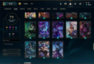 Platina 2 com 105 Champs e 79 Skins + Ryze Triunfante - League of Legends LOL