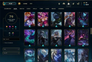 Platina 2 com 105 Champs e 79 Skins + Ryze Triunfante - League of Legends LOL