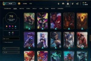 Platina 2 com 105 Champs e 79 Skins + Ryze Triunfante - League of Legends LOL