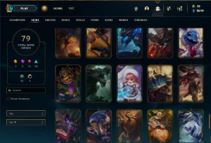 Platina 2 com 105 Champs e 79 Skins + Ryze Triunfante - League of Legends LOL