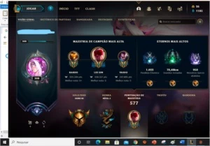 Conta LOL 127 SKINS 54 CROMAS 19 maestrias 7 + VALORANT - League of Legends