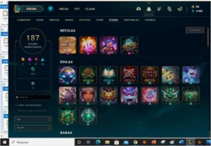 Conta LOL 127 SKINS 54 CROMAS 19 maestrias 7 + VALORANT - League of Legends