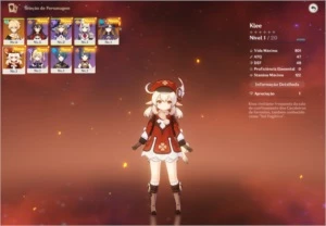 Conta Genshin Impact AR7 Klee+ Ast Mona