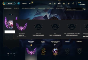 Mestre com 26 Champs e 2 Skins + 11 Fragmentos - League of Legends LOL
