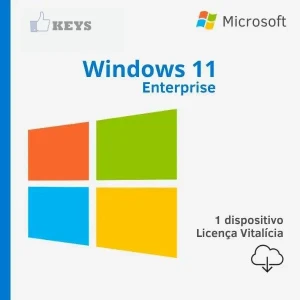 Windows 11 Enterprise / Licença Original - Vitalícia - Softwares e Licenças