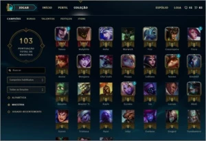 Conta lv30 -GoldV-Borda Platina-32 champions - League of Legends LOL