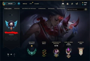 VENDO CONTA PLATINA 4, MUITAS SKINS MMR OK
