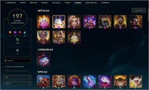 CONTA LOL 257 SKINS PLATINA - League of Legends