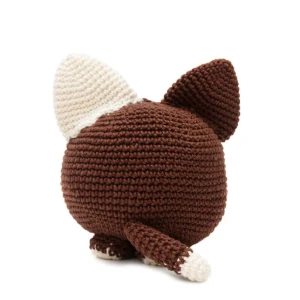 Cachorro peso de porta em amigurumi - Artesanato e Personalizados