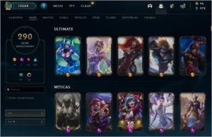 CONTA LOL 290 SKINS - League of Legends