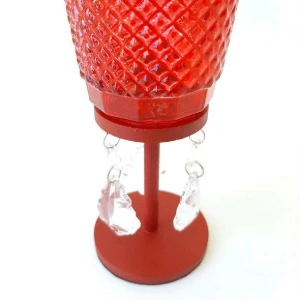 Castiçal Bico de Jaca -Vermelho - G - Artesanato e Personalizados