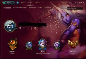 Conta Ouro V Solo e Flex / Honra 5 - League of Legends LOL