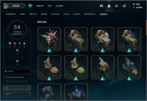 CONTA LEAGUE OF LEGENDS SUPER PROMO LOL