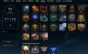 Conta League of Legends Full Acesso - 86 Champs e 54 Skins LOL