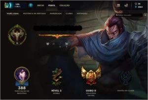 Duas contas de LOL, uma Ouro 2 e uma Ouro 5 de brinde. - League of Legends