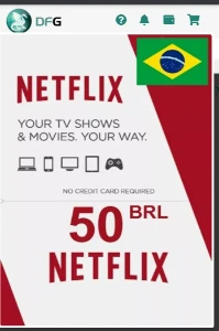 Netflix gift card R$50,00 Assinatura - Gift Cards