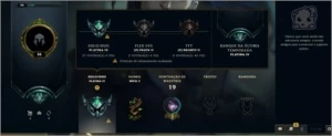 Contas platina main adc - League of Legends LOL