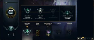 Contas platina main adc - League of Legends LOL