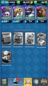 Conta Clash Royale 15 Lendarias Arena Lendaria LVL 11