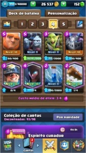 Conta Clash Royale 15 Lendarias Arena Lendaria LVL 11