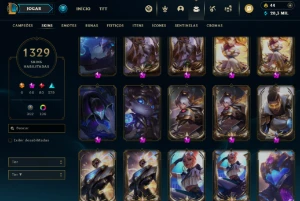 Conta Lol Com Mais De 1300 Skins (Inclui Pax TWISTED FATE) - League of Legends