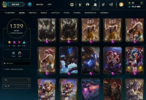 Conta Lol Com Mais De 1300 Skins (Inclui Pax TWISTED FATE) - League of Legends